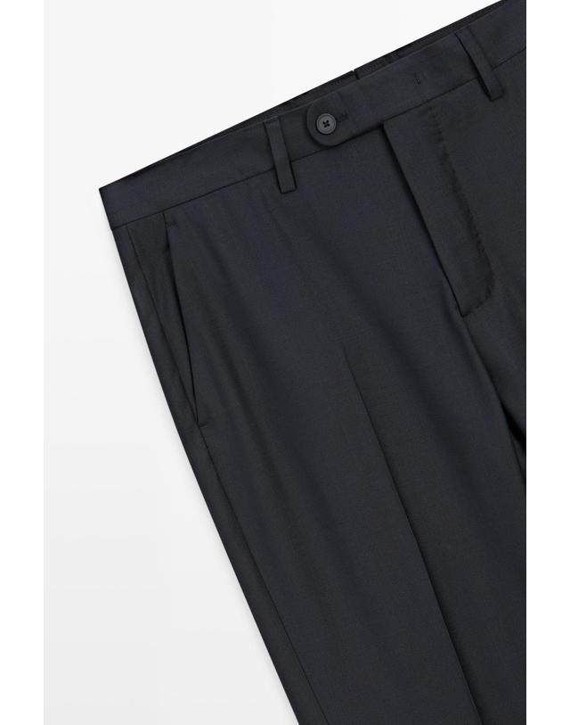 마시모두띠 마시모두띠 100% 울 정장 팬츠 3672/558 NAVY BLUE 네이비 착용컷
