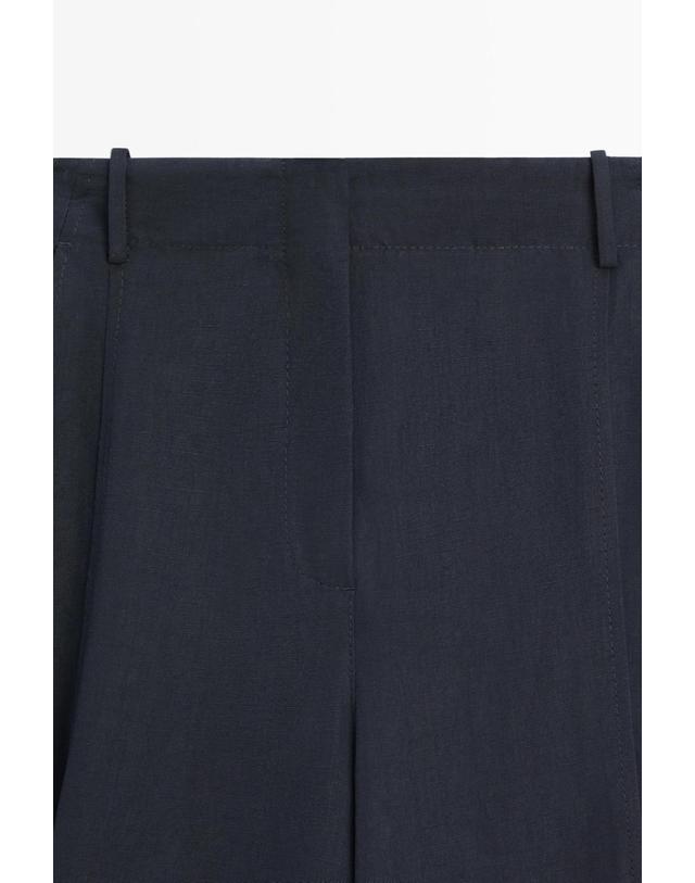 마시모두띠 마시모두띠 리넨 블렌드 플로우 탭 팬츠 5021/529 NAVY BLUE 네이비 착용컷