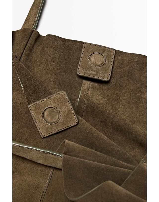 마시모두띠 마시모두띠 스플릿 레더 토트백 2751/310 KHAKI 베이지 착용컷