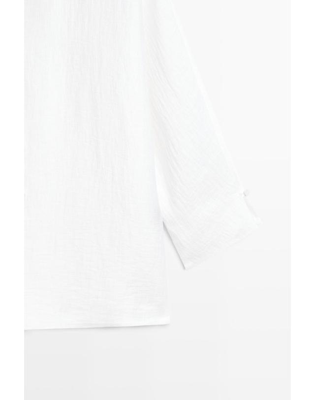 마시모두띠 마시모두띠 린넨 블렌드 오버셔츠 6007/695 WHITE 화이트 착용컷