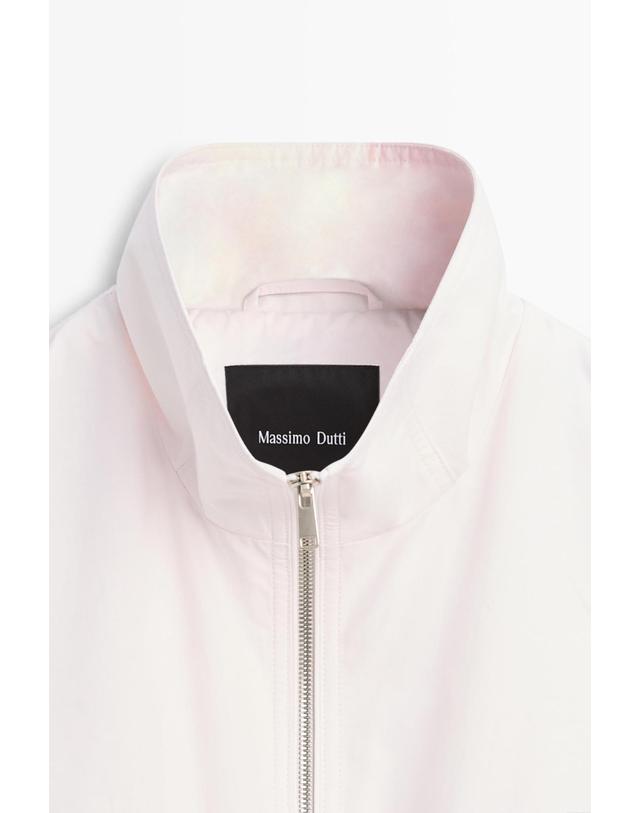 마시모두띠 마시모두띠 하이넥 플리츠 봄버 자켓 6705/353 ROSE PINK 핑크 착용컷
