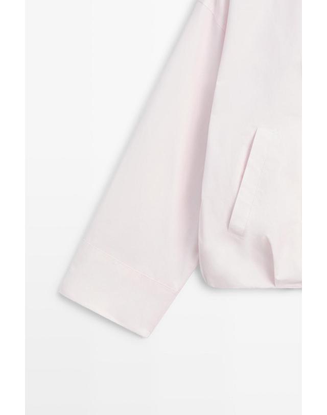 마시모두띠 마시모두띠 하이넥 플리츠 봄버 자켓 6705/353 ROSE PINK 핑크 착용컷