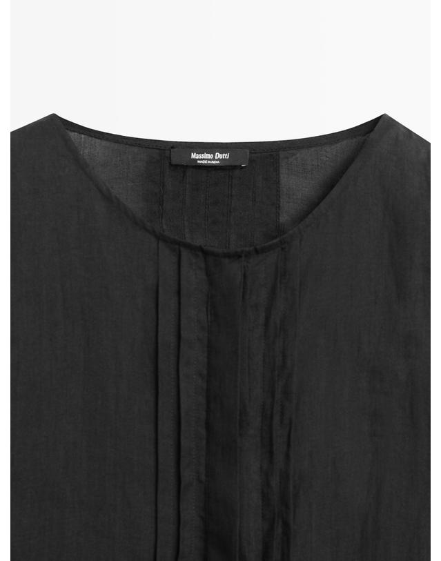 마시모두띠 마시모두띠 레이스 소매 미디 원피스 6654/508 BLACK 블랙 착용컷