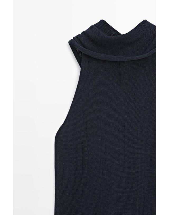 마시모두띠 마시모두띠 홀터넥 타이 백 탑 5705/805 NAVY BLUE 네이비 착용컷