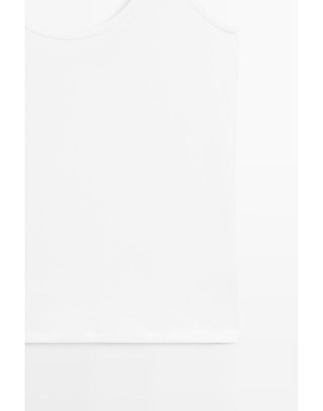 마시모두띠 마시모두띠 코튼 혼방 스트랩 민소매 탑 6226/620 WHITE 화이트 착용컷