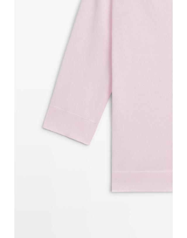 마시모두띠 마시모두띠 보트넥 7부 소매 코튼 혼방 가디건 5903/525 PALE PINK 핑크 착용컷