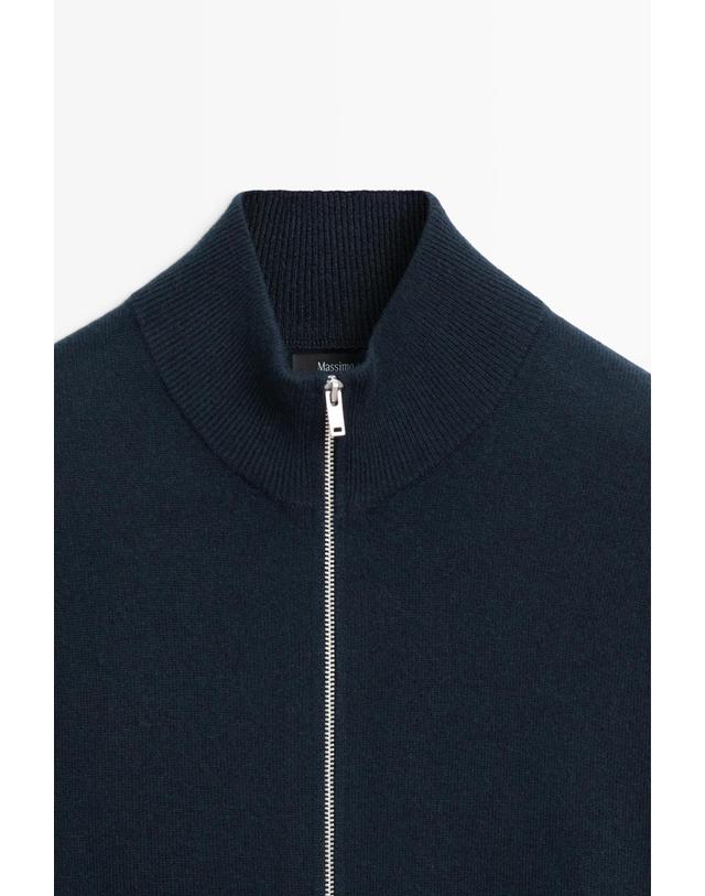 마시모두띠 마시모두띠 100% 캐시미어 집업 니트 가디건 1272/215 NAVY BLUE 네이비 착용컷