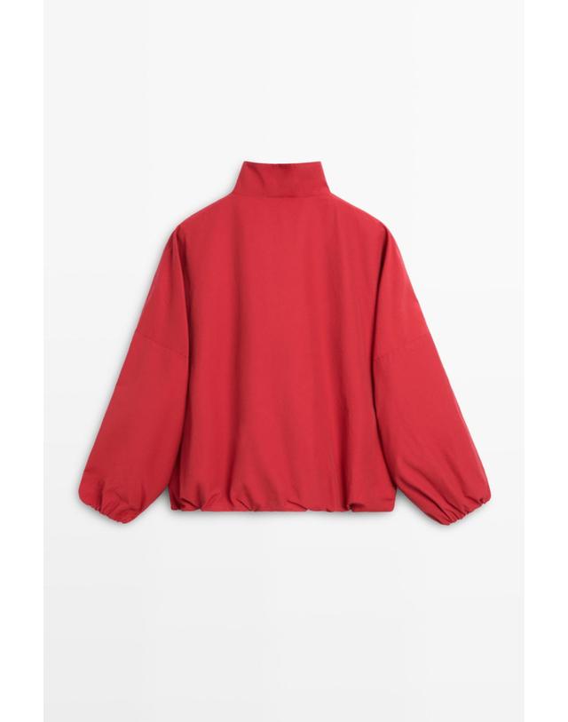 마시모두띠 마시모두띠 코튼 혼방 테크니컬 자켓 6707/687 BRIGHT RED 레드 착용컷