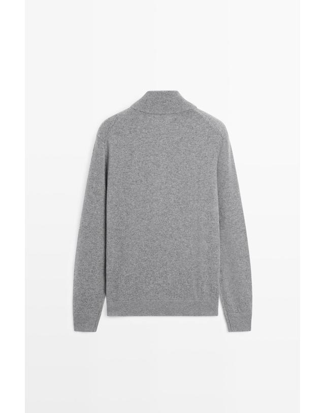 마시모두띠 마시모두띠 100% 캐시미어 집업 니트 가디건 1272/215 ANTHRACITE GREY 그레이 착용컷