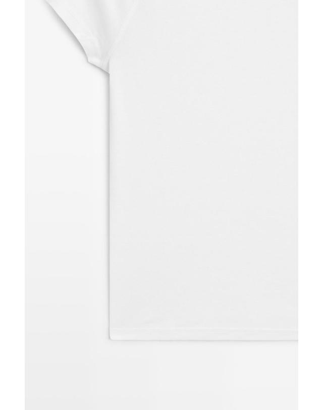 마시모두띠 마시모두띠 라운드넥 래글런 반팔 티셔츠 6814/920 WHITE 화이트 착용컷