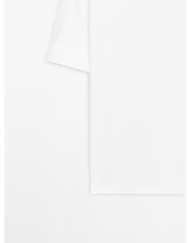 마시모두띠 마시모두띠 100% 코튼 크루넥 반팔 티셔츠 6825/541 OFF WHITE 아이보리 착용컷