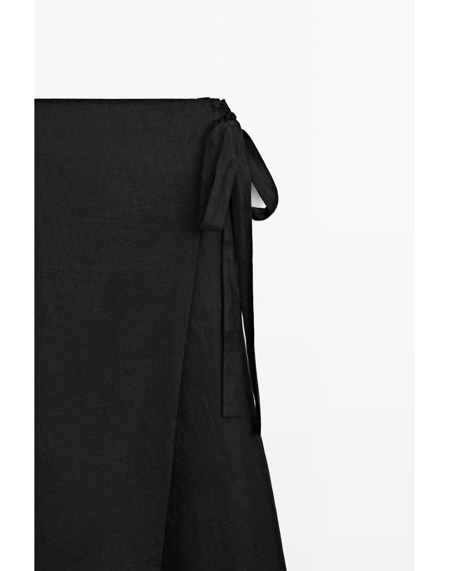 마시모두띠 마시모두띠 100% 린넨 자수 스커트 팬츠 5299/511 BLACK 블랙 착용컷