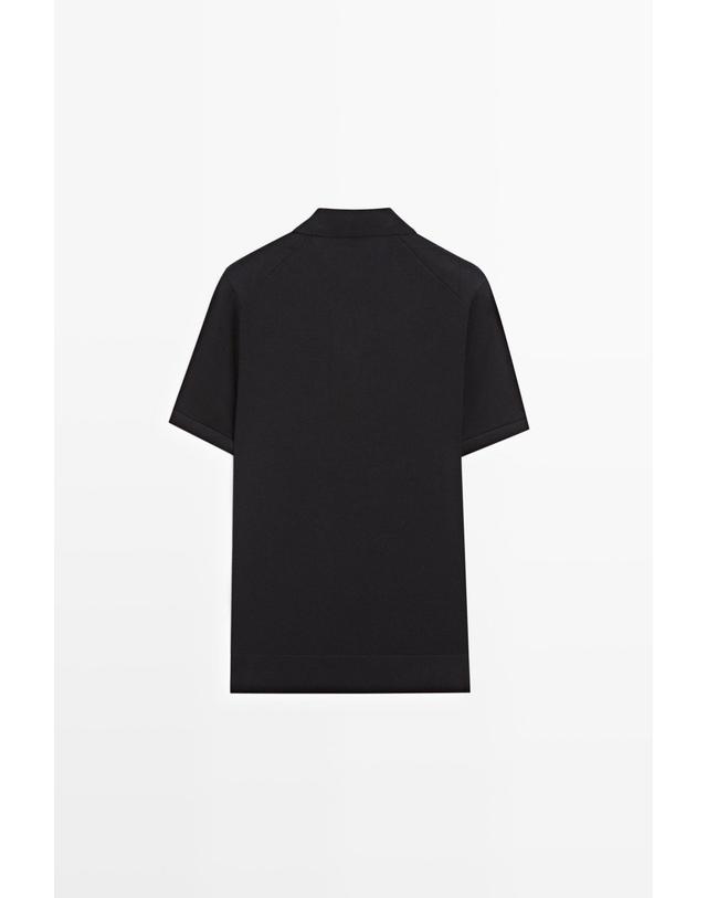 마시모두띠 마시모두띠 100% 코튼 반팔 폴로셔츠 1287/201 NAVY BLUE 네이비 착용컷