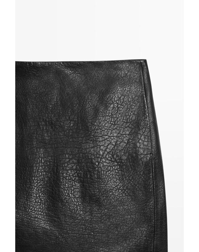 마시모두띠 마시모두띠 나파 레더 미니 스커트 5302/302 BLACK 블랙 착용컷