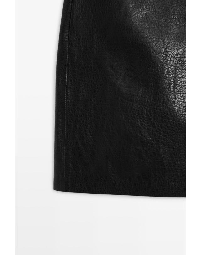 마시모두띠 마시모두띠 나파 레더 미니 스커트 5302/302 BLACK 블랙 착용컷