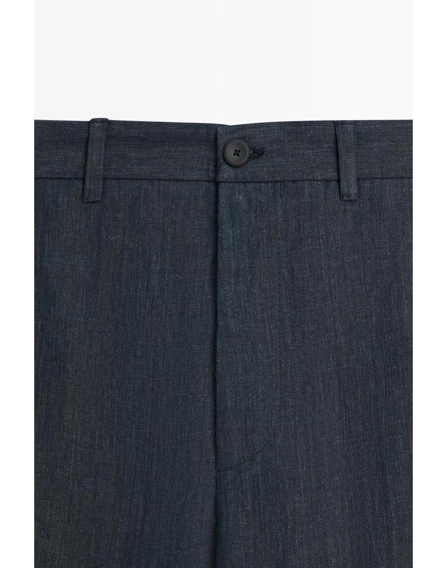 마시모두띠 마시모두띠 100% 린넨 밴딩 와이드 팬츠 0166/015 NAVY BLUE 네이비 착용컷