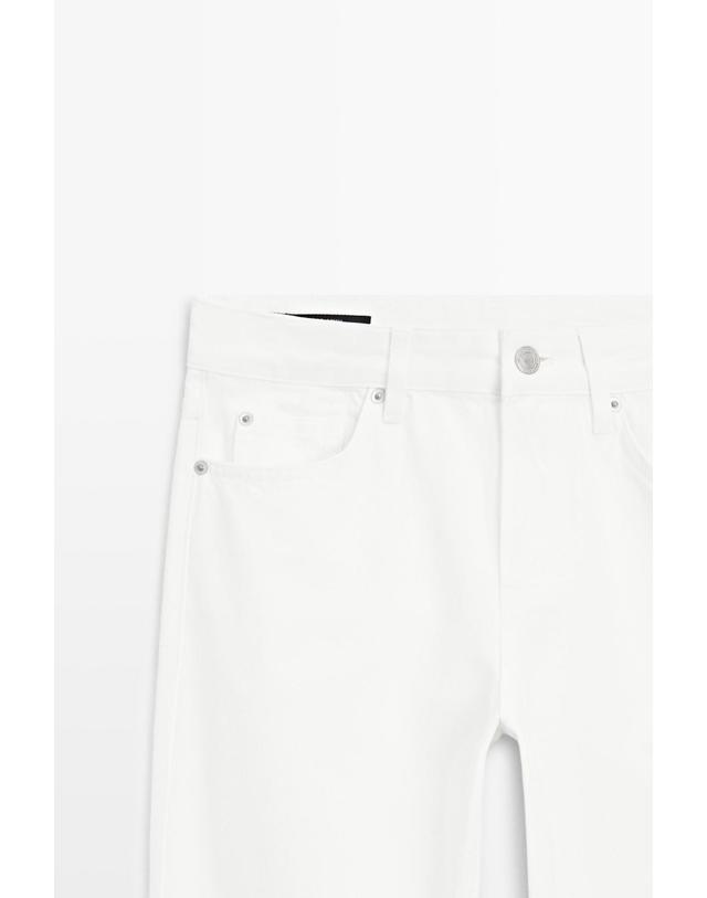 마시모두띠 마시모두띠 로우라이즈 스트레이트 데님 팬츠 5020/820 OFF WHITE 화이트 착용컷
