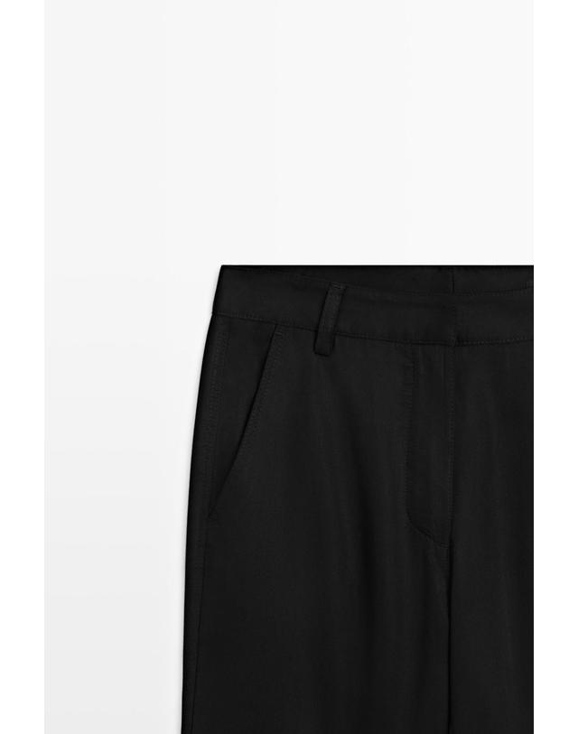 마시모두띠 마시모두띠 크롭 플레어 팬츠 5002/702 BLACK 블랙 착용컷