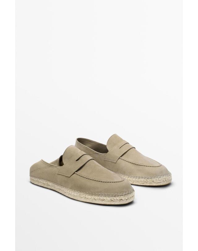 마시모두띠 마시모두띠 스웨이드 페니 에스파드리유 2901/750 BEIGE 베이지 착용컷