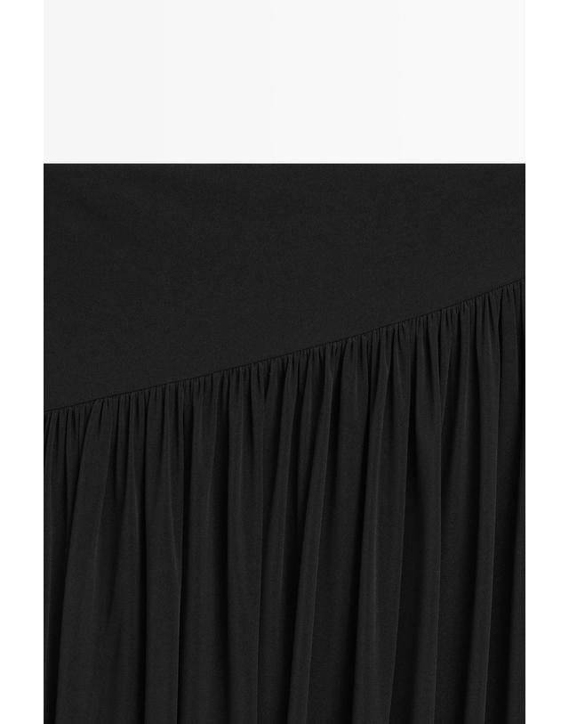 마시모두띠 마시모두띠 벌룬 플리츠 롱 스커트 5211/202 BLACK 블랙 착용컷