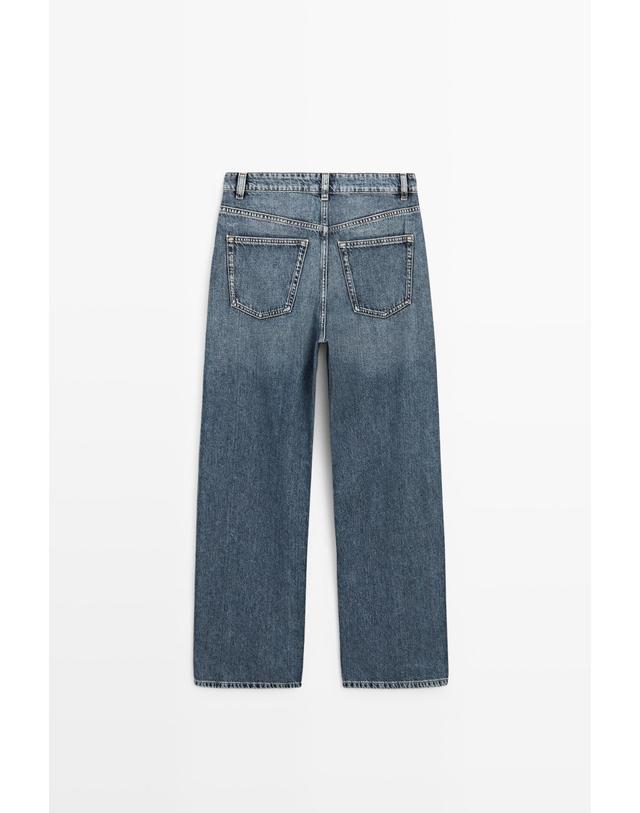 마시모두띠 마시모두띠 미드라이즈 배럴핏 청바지 5013/813 MEDIUM BLUE 블루 착용컷