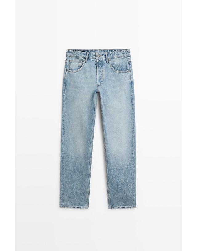 마시모두띠 마시모두띠 와이드핏 청바지 0503/132 LIGHT BLUE 블루 착용컷