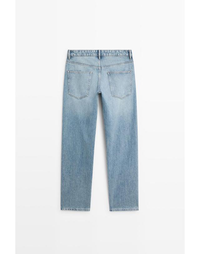 마시모두띠 마시모두띠 와이드핏 청바지 0503/132 LIGHT BLUE 블루 착용컷