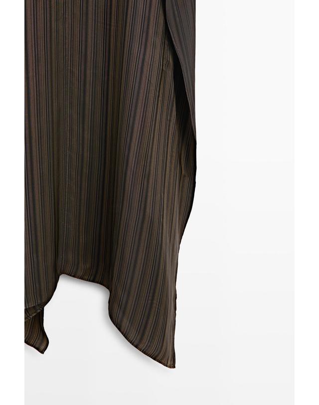 마시모두띠 마시모두띠 비대칭 플로잉 미디 원피스 6612/100 DARK GREY 그레이 착용컷