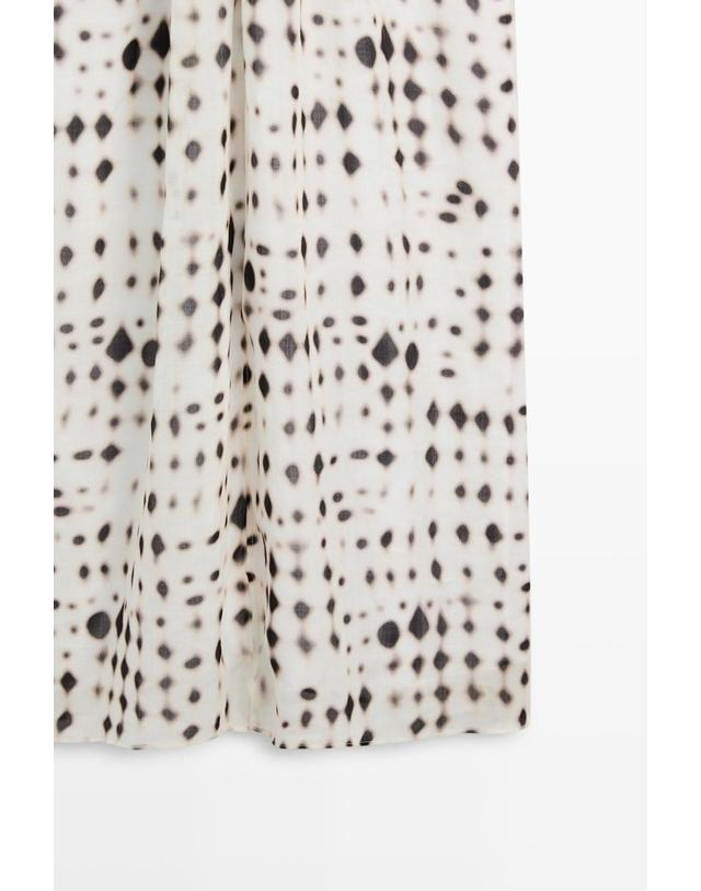 마시모두띠 마시모두띠 프린트 홀터넥 롱 원피스 6618/150 OFF WHITE 아이보리 착용컷