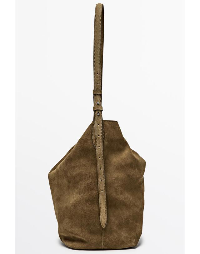마시모두띠 마시모두띠 빈티지 스플릿 레더 버킷백 6919/646 KHAKI GREEN 카키 착용컷