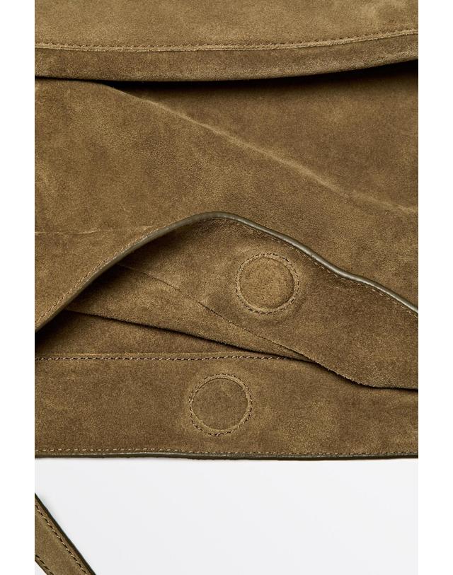 마시모두띠 마시모두띠 빈티지 스플릿 레더 버킷백 6919/646 KHAKI GREEN 카키 착용컷