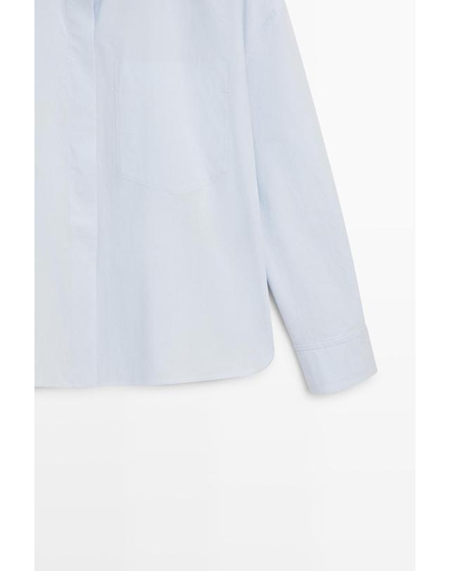 마시모두띠 마시모두띠 포켓 디테일 100% 코튼 긴팔 셔츠 5175/775 SKY BLUE 블루 착용컷