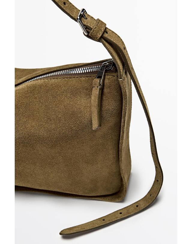 마시모두띠 마시모두띠 스플릿 스웨이드 레더 크로스백 6975/606 KHAKI GREEN 카키 착용컷
