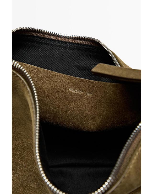 마시모두띠 마시모두띠 스플릿 스웨이드 레더 크로스백 6975/606 KHAKI GREEN 카키 착용컷