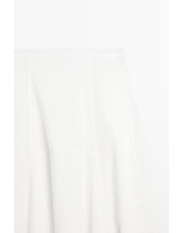 마시모두띠 마시모두띠 패널 디테일 플로잉 미디 스커트 5292/508 WHITE 화이트 착용컷