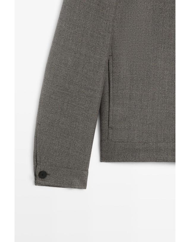 마시모두띠 마시모두띠 100% 울 스트럭처 재킷 2616/382 GREYISH GREEN 그레이 착용컷