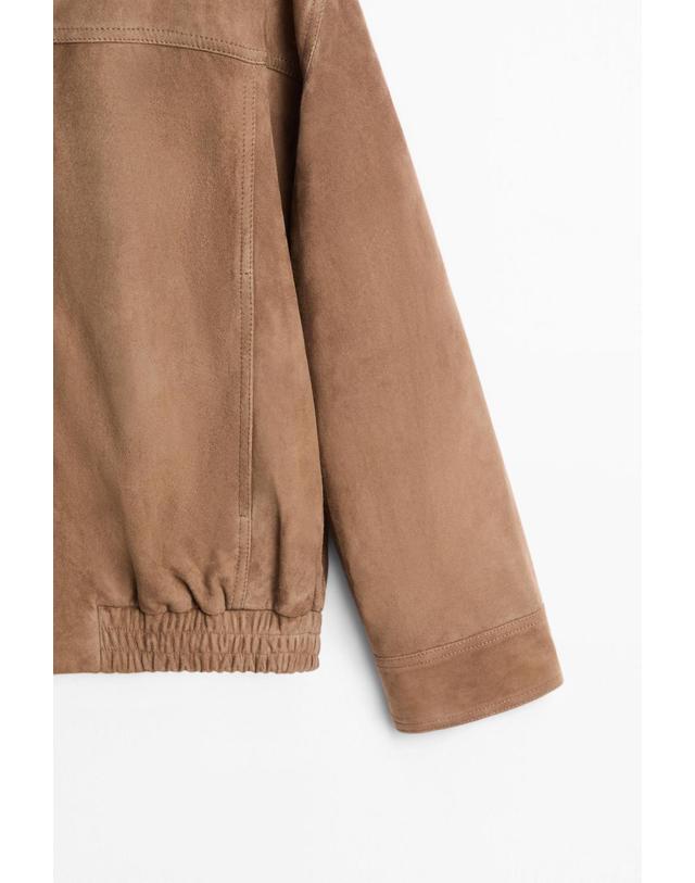 마시모두띠 마시모두띠 스웨이드 봄버 자켓 4751/452 TAUPE GREY 베이지 착용컷