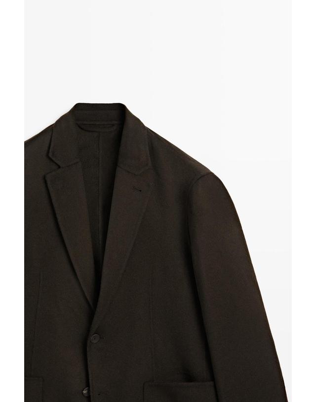 마시모두띠 마시모두띠 더블레이어 울 블렌드 블레이저 2585/372 CHOCOLATE 초콜릿 착용컷
