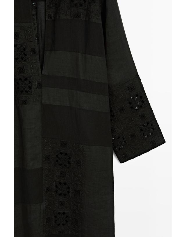 마시모두띠 마시모두띠 자수 카프탄 미디 원피스 6605/611 BLACK 블랙 착용컷
