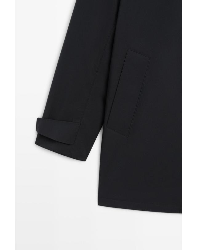 마시모두띠 마시모두띠 칼라 디테일 트렌치 코트 3242/407 DARK NAVY 네이비 착용컷