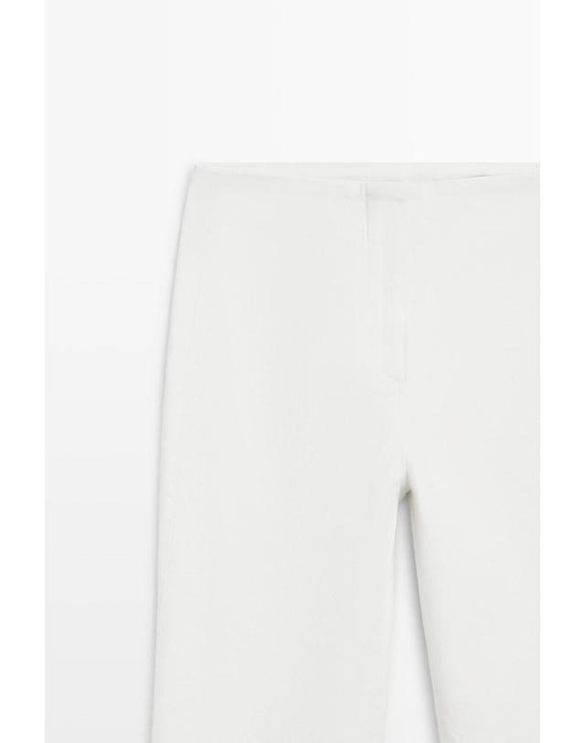 마시모두띠 마시모두띠 크롭 데님 카프리 팬츠 5023/823 OFF WHITE 아이보리 착용컷