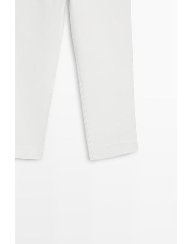 마시모두띠 마시모두띠 크롭 데님 카프리 팬츠 5023/823 OFF WHITE 아이보리 착용컷