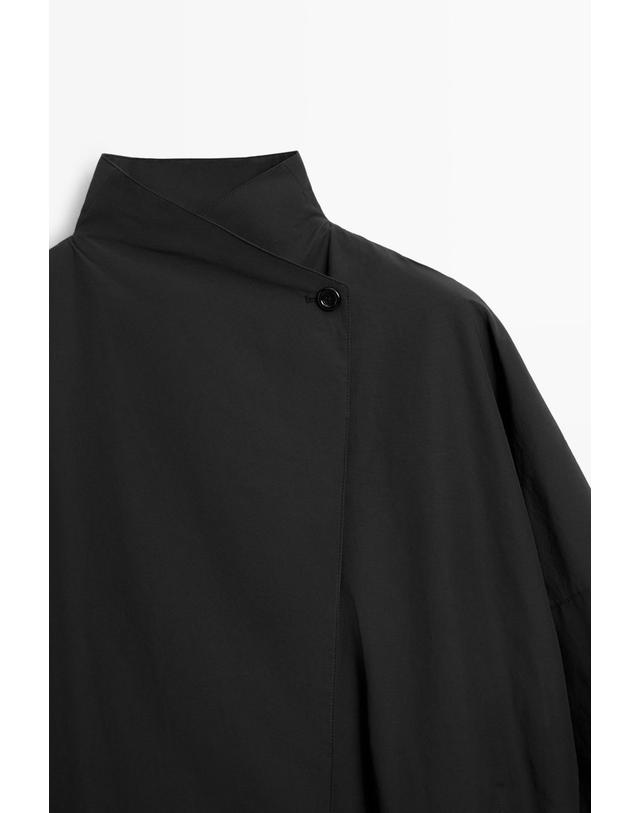 마시모두띠 마시모두띠 버튼 테크니컬 코튼 혼방 자켓 6707/687 BLACK 블랙 착용컷