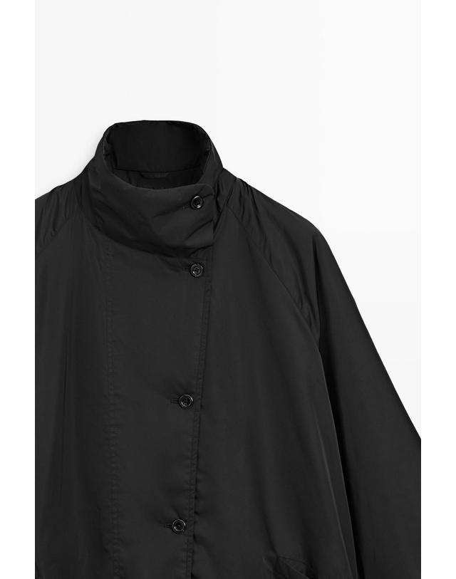마시모두띠 마시모두띠 하이넥 오버핏 롱 패딩 자켓 6715/321 BLACK 블랙 착용컷