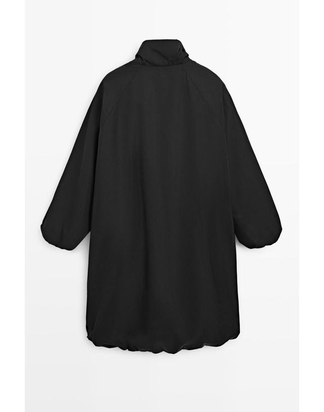 마시모두띠 마시모두띠 하이넥 오버핏 롱 패딩 자켓 6715/321 BLACK 블랙 착용컷
