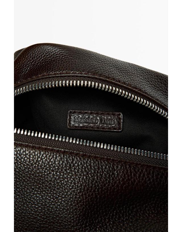 마시모두띠 마시모두띠 나파 레더 지퍼 파우치 2760/310 BROWN 초콜릿 착용컷