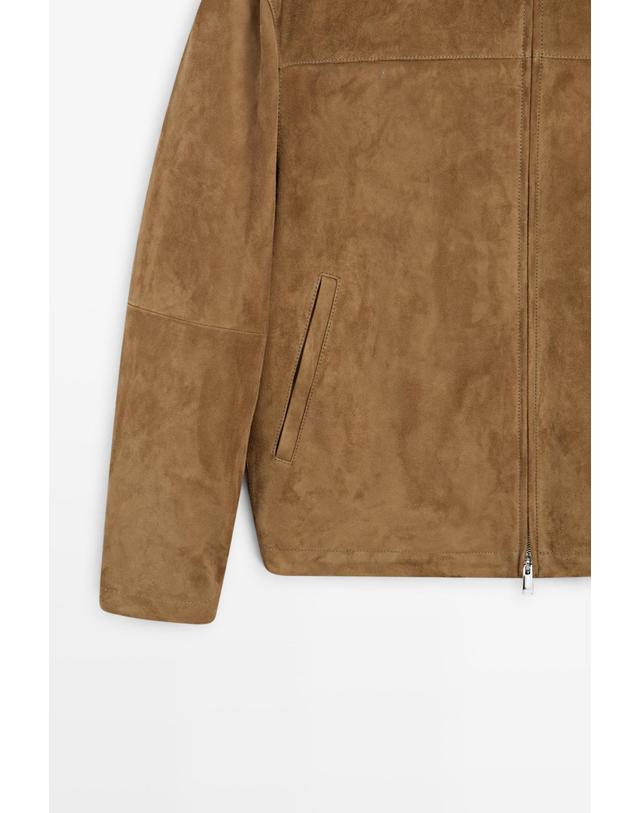 마시모두띠 마시모두띠 스웨이드 레더 블루종 재킷 3437/456 LIGHT BEIGE 카멜 착용컷