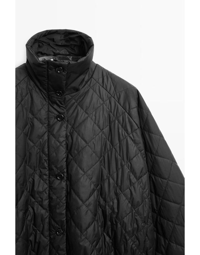 마시모두띠 마시모두띠 하이넥 퀼팅 봄버 자켓 6796/369 BLACK 블랙 착용컷