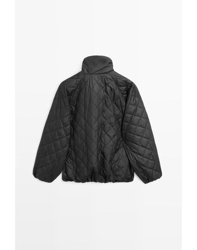 마시모두띠 마시모두띠 하이넥 퀼팅 봄버 자켓 6796/369 BLACK 블랙 착용컷