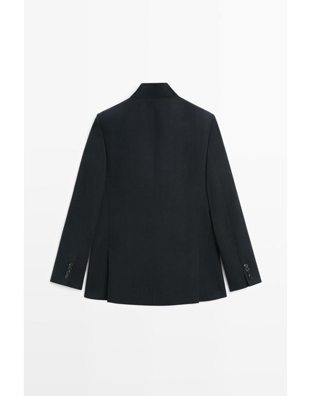 마시모두띠 마시모두띠 플로이 버튼 디테일 테일러드 재킷 6010/506 NAVY BLUE 네이비 착용컷